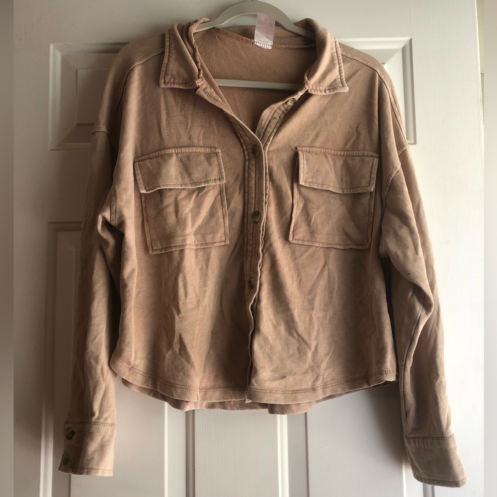 No Boundaries Shacket Shirt Top Jacket